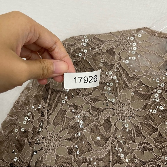 Set of Two Catherines Light Brown Sequins Cardigan and Top size 26W Formal - Picture 9 of 9